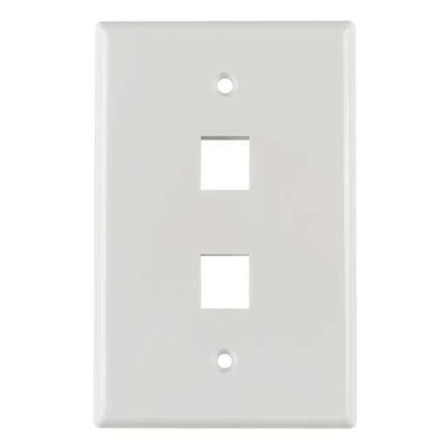 FPMDUAL-W HellermannTyton  Keystone Faceplates Frames